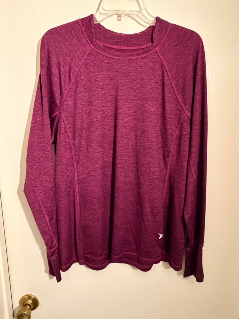 Old Navy Long Sleeve Top in Plum Heather